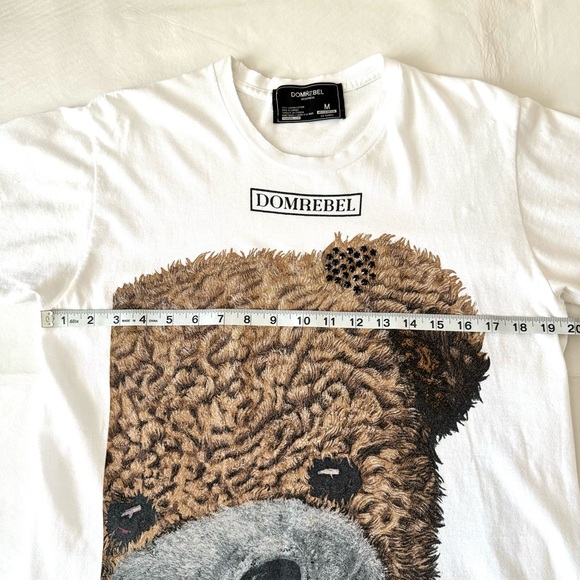 Domrebel Bear Graphic Print Shirt with Swarovski Crystals - Picture 7 of 12